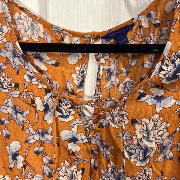 Aeropostale women’s lace up tassel romper jumpsuit - Picture 3 of 5